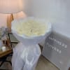 50 Stems White Roses Bouquet (LED Light not included)
Please Note: This Arrangement