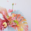  - Vibrant hues of orange, yellow, and pinks
- Reminiscent of a