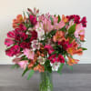 Alstroemeria often represents mutual support. This makes the arrangement the perfect choice