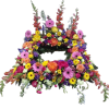 Experience &quot;Vibrant Blossom Haven&quot; &ndash; a magnificent square floral wreath that captures