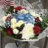 Introducing our design Freedom Flowers! Beautifully arranged with roses, carnation, mums, Alstro