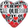 Standard sized mylar that reads &quot;I Love You&quot; in Spanish