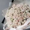 A cute bouquet of fresh light pink spray roses, perfect for any