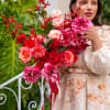 A breathtaking bouquet that blends romance and elegance. Featuring lush pink and