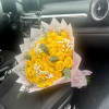 So Bright and Beautiful Yellow 50 Ecuadorian Rose Bouquet with the eaculyptus
