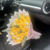 So Bright and Beautiful Yellow 50 Ecuadorian Rose Bouquet with the eaculyptus