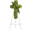 Pay homage with our Cross-Shaped Funeral Standing Spray, a solemn and beautiful