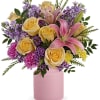 Cheers to you! Celebrate any day with this cheerful gift of pink