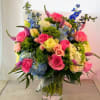 A bouquet made in the grand style! Reminiscent of floral bouqets seen
