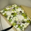 Our extravagant box is a rectangle arrangement made up of hand selected