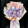 Flowers gift for her
Purple and pink mix
Can last for 3-5 years
No need