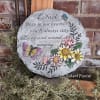 Round resin stone measures approx. 10&quot; Diameter
This nice memorial keepsake may be