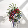 Sparkling like an Independence Day fireworks display, a striking red, white and