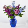 Capturing the dreamy feel of dusk, this artful mix of blue and