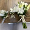 Bride Bouquet  of oriental lilies  and calla lilies