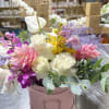 A pastel or colorful flowering hat box brings peace to any space.