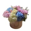 A pastel or colorful flowering hat box brings peace to any space.