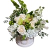 A pastel or colorful flowering hat box brings peace to any space.