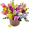 A pastel or colorful flowering hat box brings peace to any space.
