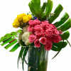 topical floral in real sea shell that you can keep as decoration