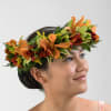 Stunning, bright, and colorful, our Hawaiian style floral crown is the perfect