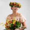 Stunning, bright, and colorful, our Hawaiian style floral crown is the perfect
