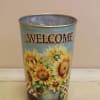 A different take on fall, blue hydrangea, sunflowers and a beautiful fall