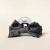 Satin bow claw clip in color black