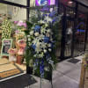 A standings flower arrangement for a funeral service is a heartfelt tribute