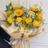 12 yellow roses ,for your loved ones 