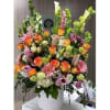 One of a kind colorful arrangement of 