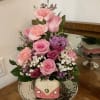 Fun &amp; adorable Pink van arrangement 