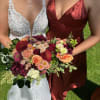 Beautiful reach colors of blush, orange, coffee and burgundy standard and spray