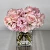 Cloud Nine is a lush composition of creamy hydrangeas, delicate lisianthus, and