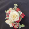 A homecoming/Prom wristlet with a slap-on bracelet customized in your colors is