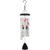 Approx. 38&quot; Total Length
Tubes are painted with a Cardinal Bird and Dogwood