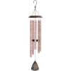44&quot; Rose Gold sonnet chimes have 5 heavy walled, center pinned tubes