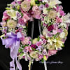 A beautiful and heartfelt funeral wreath, crafted with love and care to