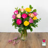Indulge in the timeless elegance of our Medium Stem Rose Arrangement, meticulously