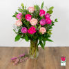 Indulge in the timeless elegance of our Medium Stem Rose Arrangement, meticulously