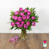 Indulge in the timeless elegance of our Medium Stem Rose Arrangement, meticulously