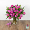 Indulge in the timeless elegance of our Medium Stem Rose Arrangement, meticulously