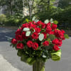 A beautiful 4 dozen red rose arrangement. Perfect for all occasions, and