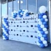 This elegant balloon pillar is a perfect addition to any event in