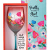 Gift Boxed 18oz Wine Glass with message not enough wine in the