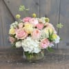 This arrangement of pure elegance includes David Austin Garden Roses, Creme de
