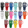 Keep your drink cold or warm with this 40 oz handled tumbler.