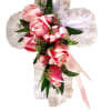 Shown in white, these Roses and flowers in the color of your