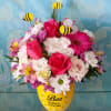This adorable ceramic bee comes with 3 busy bees working hard to