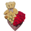 roses, ferrero and plush